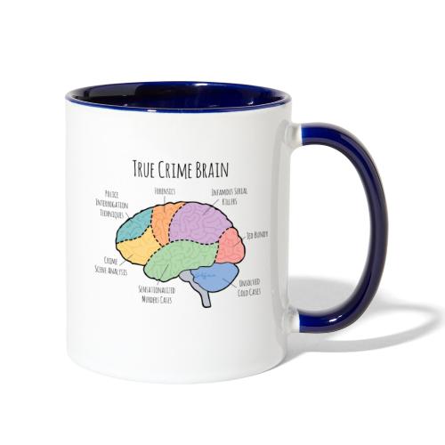 True Crime Lovers Brain - Contrast Coffee Mug