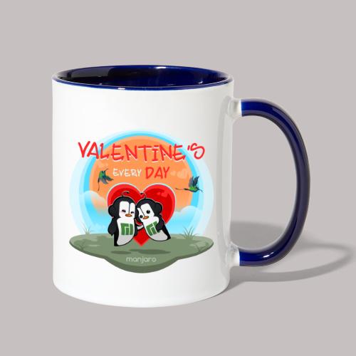 Manjaro Valentine's day every day - Contrast Coffee Mug