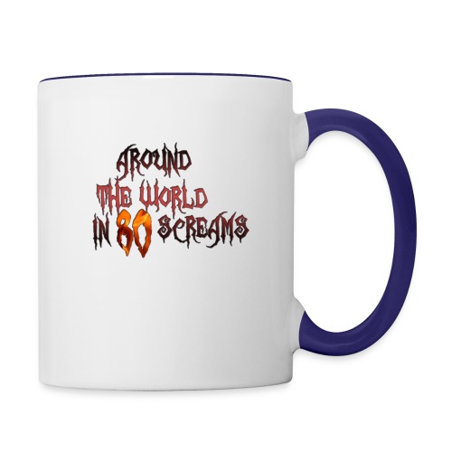 Around The World in 80 Screams - Contrast Coffee Mug