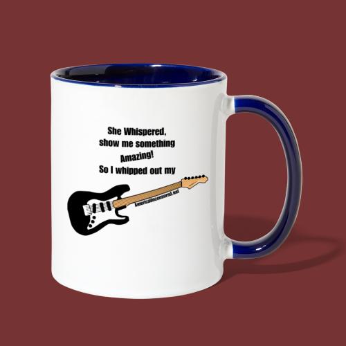 She whispered guitar - Contrast Coffee Mug