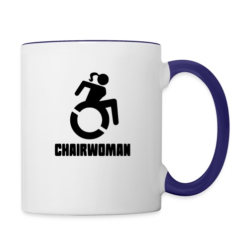 Chairwoman, woman in wheelchair girl in wheelchair - Contrast Coffee Mug