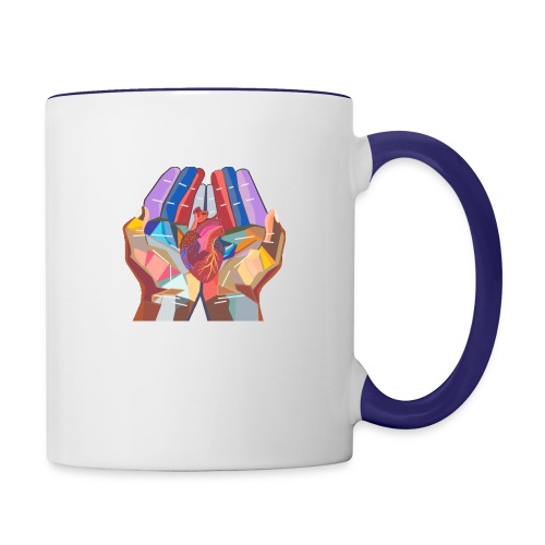 Heart in hand - Contrast Coffee Mug