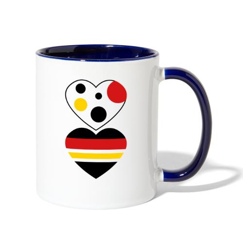 two hearts - Contrast Coffee Mug