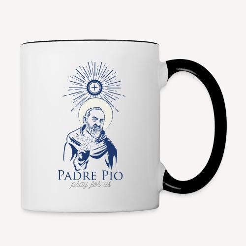 PADRE PIO PRAY FOR US - Contrast Coffee Mug