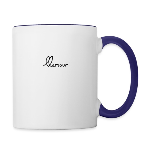 clean llamour logo - Contrast Coffee Mug