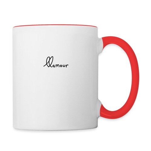 clean llamour logo - Contrast Coffee Mug