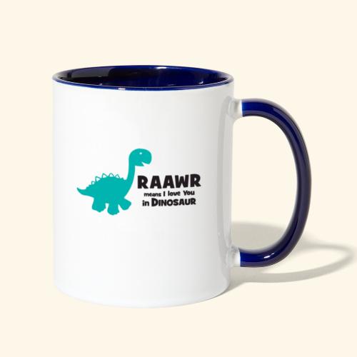 Dino RAAWR Means I Love You Tee - Contrast Coffee Mug