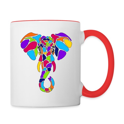 Art Deco elephant - Contrast Coffee Mug