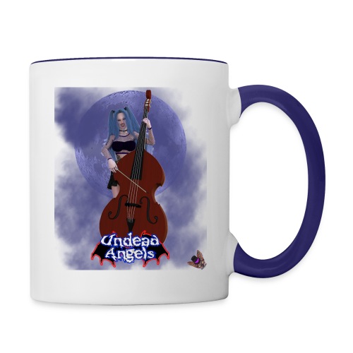 Undead Angels: Vampire Bassist Ashley Full Moon - Contrast Coffee Mug
