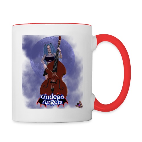 Undead Angels: Vampire Bassist Ashley Full Moon - Contrast Coffee Mug