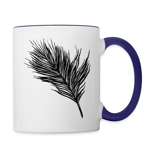 Delicate Feather - Contrast Coffee Mug