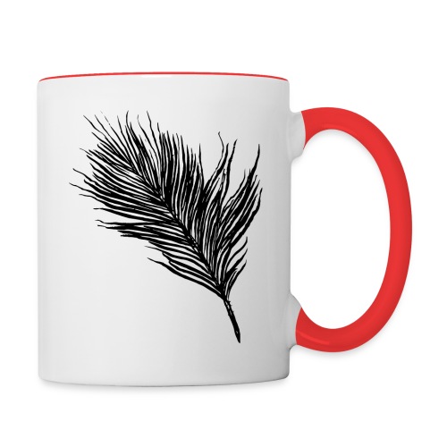 Delicate Feather - Contrast Coffee Mug