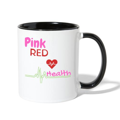 AKA Pink Goes Red For Heart Health Awareness - Contrast Coffee Mug