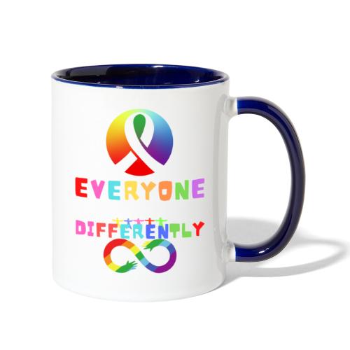 Everyone Communicates Differently Autism - Contrast Coffee Mug
