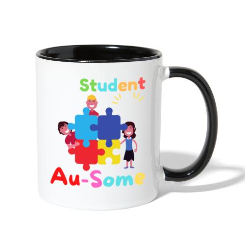 My Student Are Au Some Autism Awareness Month 2022 - Contrast Coffee Mug