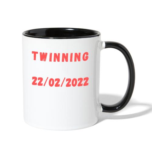 Twinning Twosday Tuesday February 22nd 2022 Funny - Contrast Coffee Mug