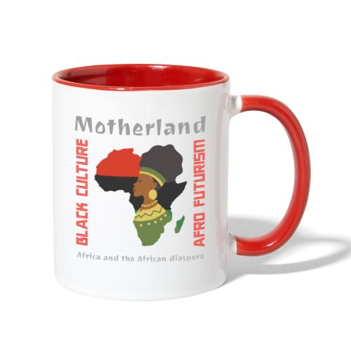 MOTHERLAND - Afrofuturism - Contrast Coffee Mug