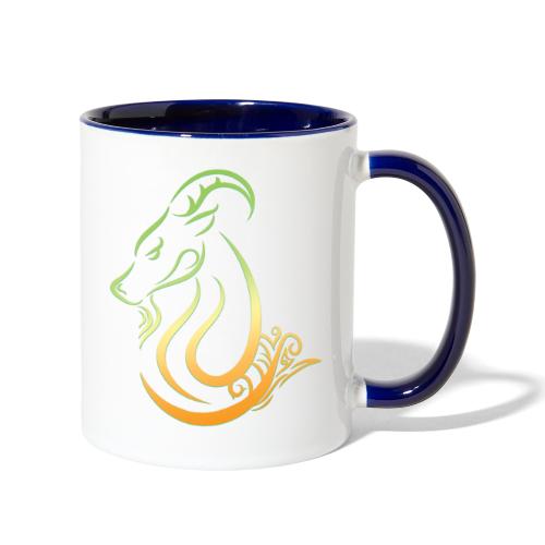 Capricorn Zodiac Sea Goat Astrology Logo - Contrast Coffee Mug