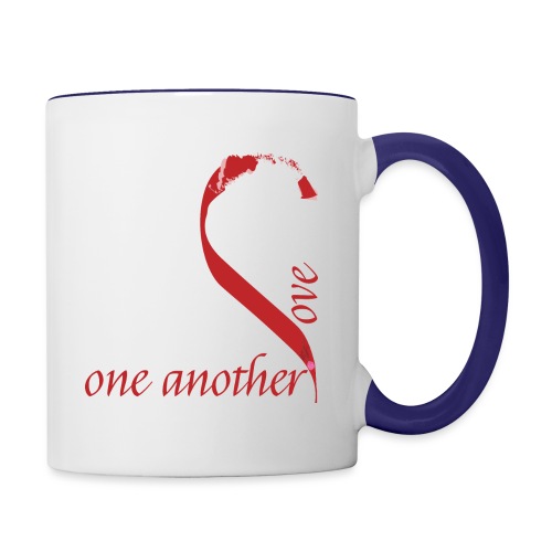 Love one another - Contrast Coffee Mug