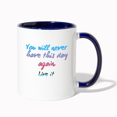 Live it - Contrast Coffee Mug