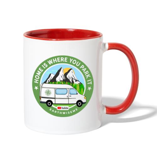 Van Home Travel / Home is where you park it / Van - Contrast Coffee Mug