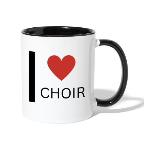 I Love Choir - Contrast Coffee Mug