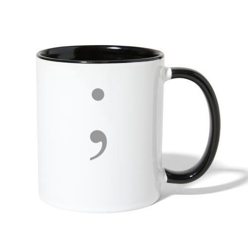 Semi Colon - Contrast Coffee Mug