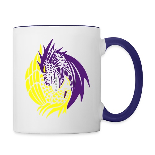 NG Ryu Club Emblem vector graphics - Contrast Coffee Mug