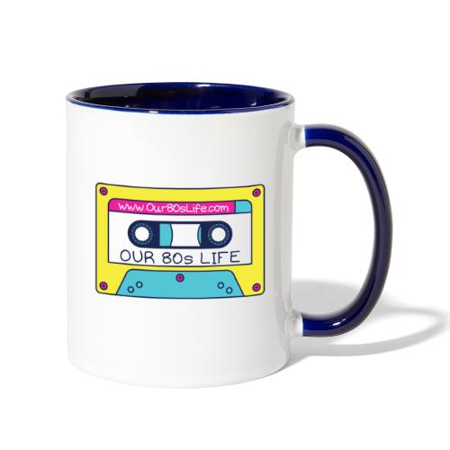 Our 80s Life Cassette Logo - Contrast Coffee Mug