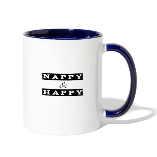 Nappy and Happy - Contrast Coffee Mug