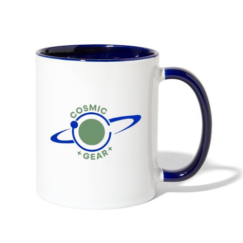 Cosmic Gear - Grey planet - Contrast Coffee Mug