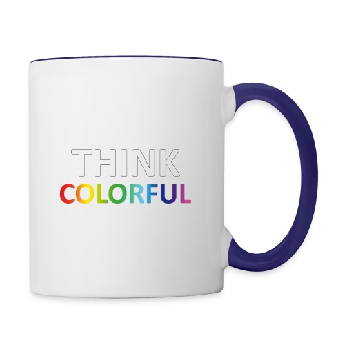 think colorful - Contrast Coffee Mug