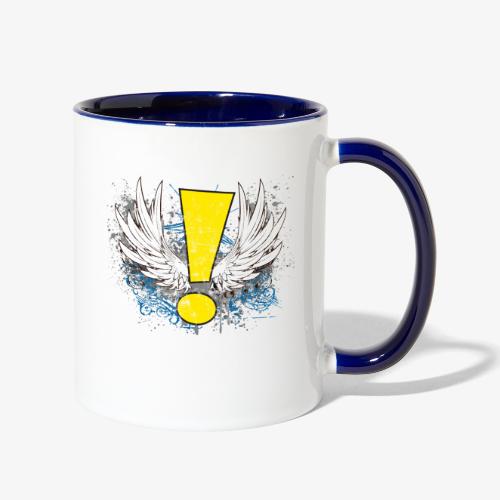Winged Whee! Exclamation Point - Contrast Coffee Mug
