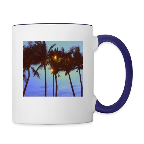 Palm Trees - Contrast Coffee Mug