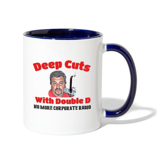 Double D s Deep Cuts Merch - Contrast Coffee Mug