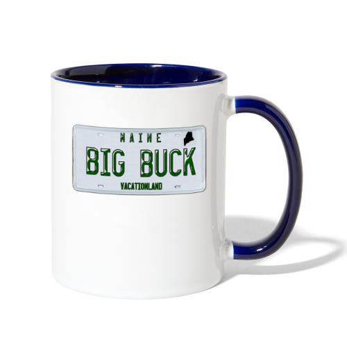 Maine LICENSE PLATE Big Buck Camo - Contrast Coffee Mug