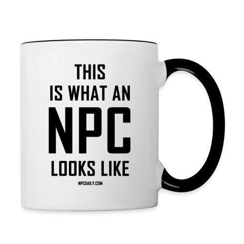 This is what an N P C looks like - Contrast Coffee Mug