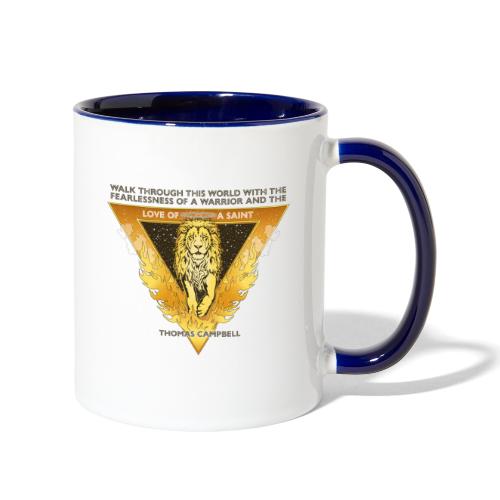 Lion Saint Gold - Black back - Contrast Coffee Mug