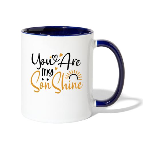 You Are My SonShine | Mom And Son Tshirt - Contrast Coffee Mug