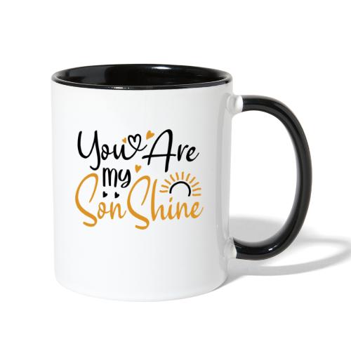 You Are My SonShine | Mom And Son Tshirt - Contrast Coffee Mug