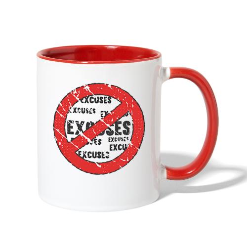 No Excuses | Vintage Style - Contrast Coffee Mug