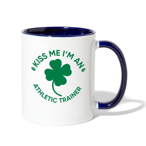 Kiss Me I'm An Athletic Trainer - Contrast Coffee Mug