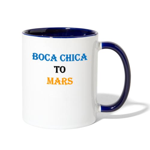 Boca Chica to Mars - Contrast Coffee Mug