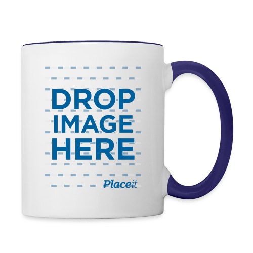 DROP IMAGE HERE - Placeit Design - Contrast Coffee Mug