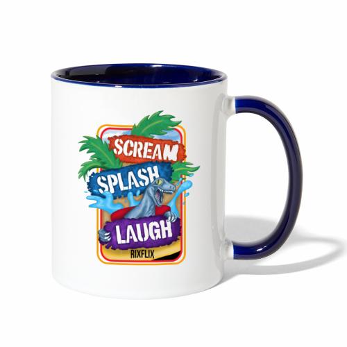 Jurassic Scream Splash Laugh - Contrast Coffee Mug