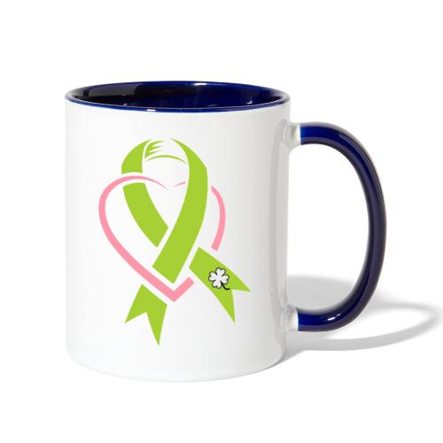 TB Non-Hodgkins Lymphoma Awareness with Heart - Contrast Coffee Mug
