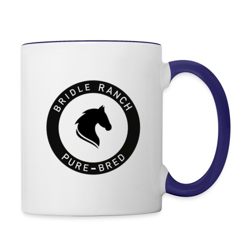 Bridle Ranch Pure-Bred (Black Design) - Contrast Coffee Mug