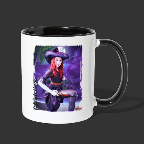 Live Undead Angels: Vamp Pirate Jacquotte On Beach - Contrast Coffee Mug