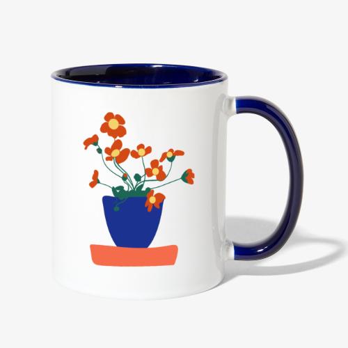 Dahlia Flower - Contrast Coffee Mug
