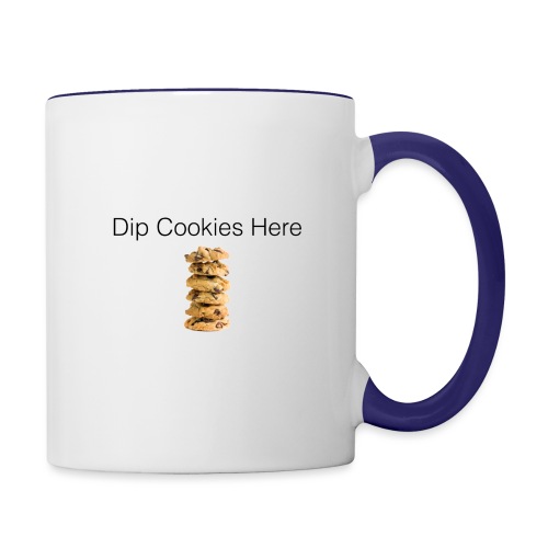 Dip Cookies Here mug - Contrast Coffee Mug